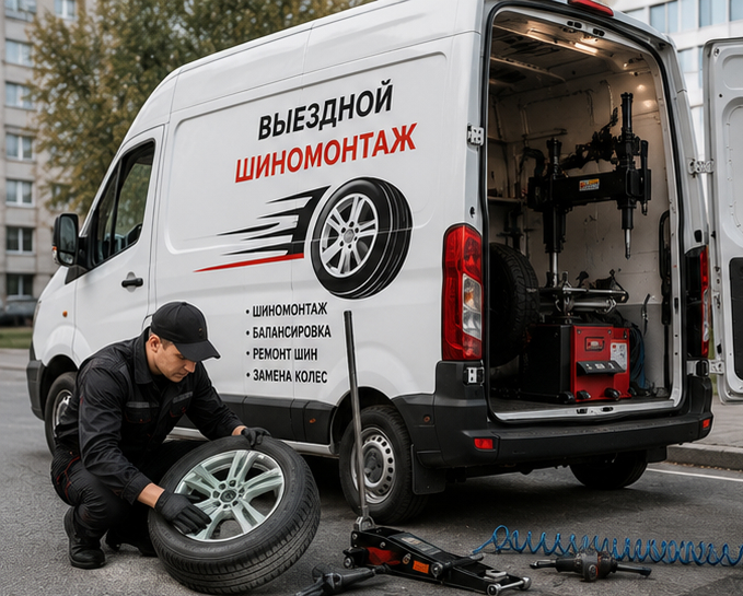 Выездной шиномонтаж